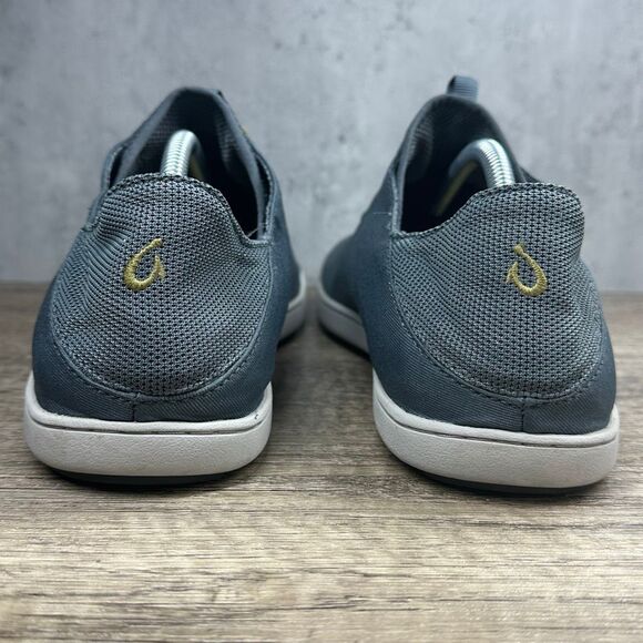 Olukai~Men’s~”Nohea Moku” Gray Slip On Tieless Comfort Walking Shoes~Size 11M - Picture 4 of 8